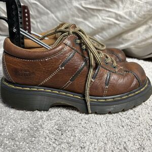Dr. Martens Brown Leather Lace Up Shoes 9A96 Mens 6 Womens 7